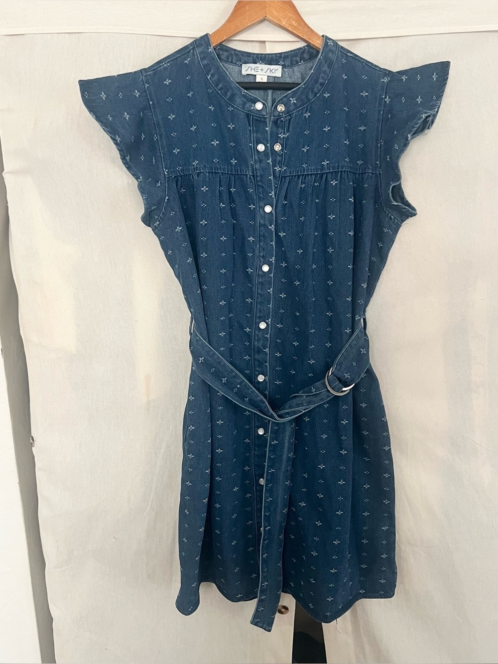 She + Sky Denim Dress
